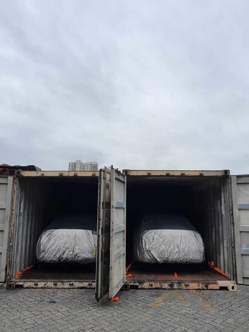 Vehicles prepared for delivery by HC Automobile Export Company